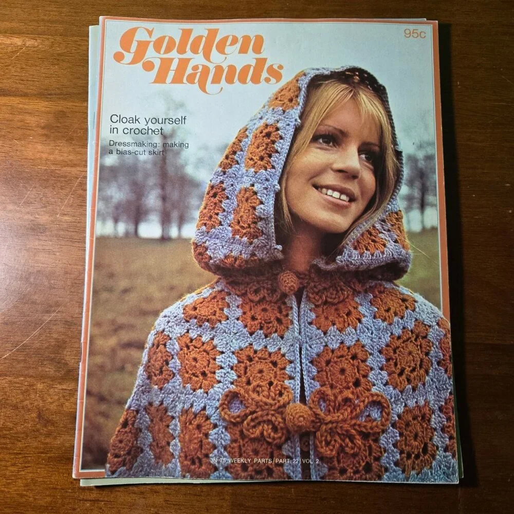 Golden Hands weekly magazine Part 21-25 Vol 2 Knitting Dressmaking Needlecraft